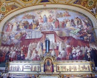 Affresco dei musei del Vaticano - immacolata concezione Immagini Stock Affresco dei musei del Vaticano - immacolata concezione Immagini Stock