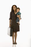 affärsbarnmom royaltyfri bild affärsbarnmom royaltyfri bild