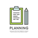 Affärsplanläggning och Scheduling vektor illustrationer Affärsplanläggning och Scheduling vektor illustrationer