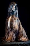 Afghan greyhound dog portrait on black background royalty free stock photo Afghan greyhound dog portrait on black background royalty free stock photo