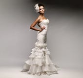 African-American Bride Royalty Free Stock Photo African-American Bride Royalty Free Stock Photo