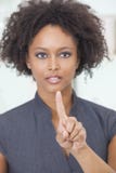 African American Woman Businesswoman Touchscreen stock image African American Woman Businesswoman Touchscreen stock image
