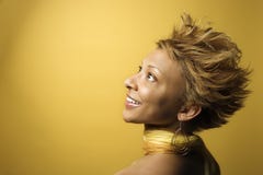 African-American Woman Portrait. Royalty Free Stock Photo