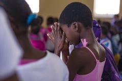 African Child Praying stock photography African Child Praying stock photography