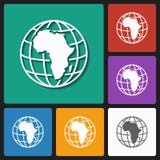 African Continent Grunge Background Graphic Royalty Free Stock Photo