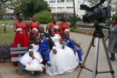African wedding portrait in Maputo. Mozambique