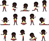 African girl doing morning work-out royalty free illustration African girl doing morning work-out royalty free illustration
