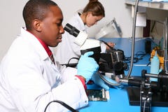 African Man Technician in Lab