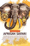 African safari hunting season club vector poster vector illustration African safari hunting season club vector poster vector illustration