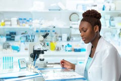 African scientist, medical worker, tech or graduate student stock photo African scientist, medical worker, tech or graduate student stock photo