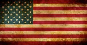 Aged USA American flag
