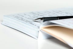 Agenda en pen royalty-vrije stock foto Agenda en pen royalty-vrije stock foto