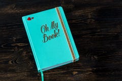 Agenda en twee kleine rode harten Stock Foto's
