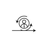Agile, manager, scrum, worker icon on white background. Can be used for web, logo, mobile app, UI, UX royalty free illustration Agile, manager, scrum, worker icon on white background. Can be used for web, logo, mobile app, UI, UX royalty free illustration