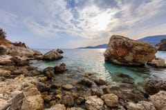 Agiofili plaża Vasiliki, Lefkada Fotografia Royalty Free Agiofili plaża Vasiliki, Lefkada Fotografia Royalty Free