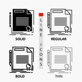 agreement, contract, deal, document, paper Icon in Thin, Regular, Bold Line and Glyph Style. Vector illustration vector illustration agreement, contract, deal, document, paper Icon in Thin, Regular, Bold Line and Glyph Style. Vector illustration vector illustration