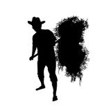 Agricoltore con una forca royalty illustrazione gratis Agricoltore con una forca royalty illustrazione gratis