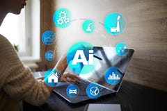 AI, Artificial intelligence, machine learning, neural networks and modern technologies concepts. IOT and automation. stock image AI, Artificial intelligence, machine learning, neural networks and modern technologies concepts. IOT and automation. stock image
