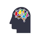AI creative think system concept. Digital mesh smart brain idea. Futuristic interact neural network grid connect royalty free illustration AI creative think system concept. Digital mesh smart brain idea. Futuristic interact neural network grid connect royalty free illustration