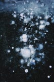Air bubbles in Lake Baikal ice stock photos Air bubbles in Lake Baikal ice stock photos