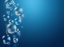 Air bubbles under water, nature background stock illustration Air bubbles under water, nature background stock illustration
