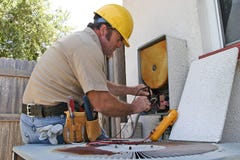 Air Conditioning Repairman 3 Stock Photography Air Conditioning Repairman 3 Stock Photography