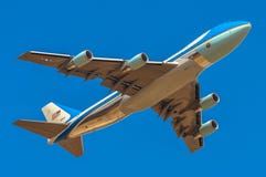 Air Force One που απογειώνεται από τη Μαδρίτη στοκ εικόνα με δικαίωμα ελεύθερης χρήσης Air Force One που απογειώνεται από τη Μαδρίτη στοκ εικόνα με δικαίωμα ελεύθερης χρήσης