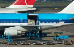 Aircraft Unloading Cargo Stock Photo Aircraft Unloading Cargo Stock Photo