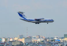 Aircrafts landing at the airport stock photo Aircrafts landing at the airport stock photo