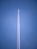 Airplane in the air royalty free stock image Airplane in the air royalty free stock image