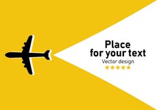 Airplane route in dotted line shape. vector illustration Airplane route in dotted line shape. vector illustration