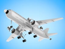 Airplane split off machine parts Royalty Free Stock Images Airplane split off machine parts Royalty Free Stock Images