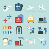 Airport Icon Design Set II Stock Photography Airport Icon Design Set II Stock Photography
