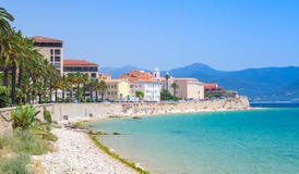 Ajaccio-Stadtbild, Korsika-Insel, Frankreich Strand Stockfotos Ajaccio-Stadtbild, Korsika-Insel, Frankreich Strand Stockfotos