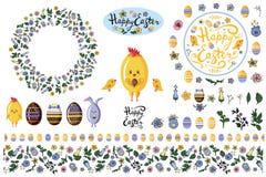Ajustado com elementos do projeto para isolar-se no branco para insetos de easter e de mola, propagandas, anúncios ilustração do vetor Ajustado com elementos do projeto para isolar-se no branco para insetos de easter e de mola, propagandas, anúncios ilustração do vetor