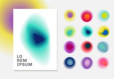 Ajuste do fundo vibrante dos borrões do inclinação Projetos contemporâneos dos inclinações coloridos abstratos ilustração royalty free Ajuste do fundo vibrante dos borrões do inclinação Projetos contemporâneos dos inclinações coloridos abstratos ilustração royalty free