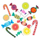 Ajuste dos doces brilhantes diferentes ilustração royalty free Ajuste dos doces brilhantes diferentes ilustração royalty free
