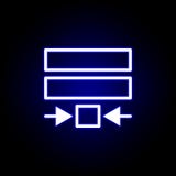 Akapit ikona w neonowym stylu Mo?e u?ywa? dla sieci, logo, mobilny app, UI, UX ilustracji Akapit ikona w neonowym stylu Mo?e u?ywa? dla sieci, logo, mobilny app, UI, UX ilustracji