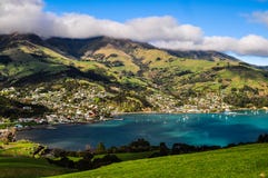 Akaroa, Nieuw Zeeland stock afbeelding Akaroa, Nieuw Zeeland stock afbeelding