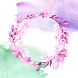 Akwarela bukiet kwiaty, Pi?kny abstrakcjonistyczny plu?ni?cie farba, wierzba, maczek, chamomile ilustracja wektor Akwarela bukiet kwiaty, Pi?kny abstrakcjonistyczny plu?ni?cie farba, wierzba, maczek, chamomile ilustracja wektor