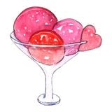 Akwarela lody odizolowywający na białym tle ilustracja wektor Akwarela lody odizolowywający na białym tle ilustracja wektor