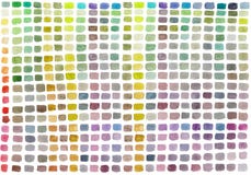 Akwareli paleta z barwionymi prostokątami Stubarwna abstrakcjonistyczna ręka malujący tło royalty ilustracja Akwareli paleta z barwionymi prostokątami Stubarwna abstrakcjonistyczna ręka malujący tło royalty ilustracja