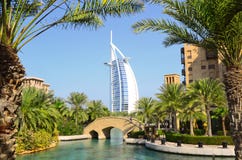 al arabski burj Dubai jumeirah madinat Fotografia Royalty Free al arabski burj Dubai jumeirah madinat Fotografia Royalty Free