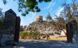 Al Bidiyah Fort i emiraten av Fujairah i UAE royaltyfri fotografi Al Bidiyah Fort i emiraten av Fujairah i UAE royaltyfri fotografi