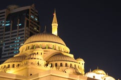 Al Noor Mosque in Sharjah City royalty free stock photos Al Noor Mosque in Sharjah City royalty free stock photos