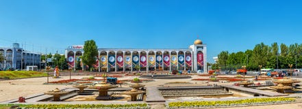 Ala-Too, the central square of Bishkek - Kyrgyzstan royalty free stock photo Ala-Too, the central square of Bishkek - Kyrgyzstan royalty free stock photo