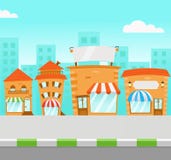 Alameda de tira ilustración del vector Alameda de tira ilustración del vector