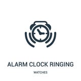 alarm clock ringing symbol icon vector from watches collection. Thin line alarm clock ringing symbol outline icon vector stock illustration alarm clock ringing symbol icon vector from watches collection. Thin line alarm clock ringing symbol outline icon vector stock illustration