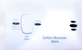Alarme d'oxyde de carbone photo stock Alarme d'oxyde de carbone photo stock