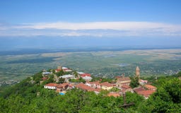 Alazanivallei, Kakheti, Georgië: Signagi de stad in in het gebied van Georgië van Kakheti en centrum van de Signagi-Gemeente binn stock foto's Alazanivallei, Kakheti, Georgië: Signagi de stad in in het gebied van Georgië van Kakheti en centrum van de Signagi-Gemeente binn stock foto's